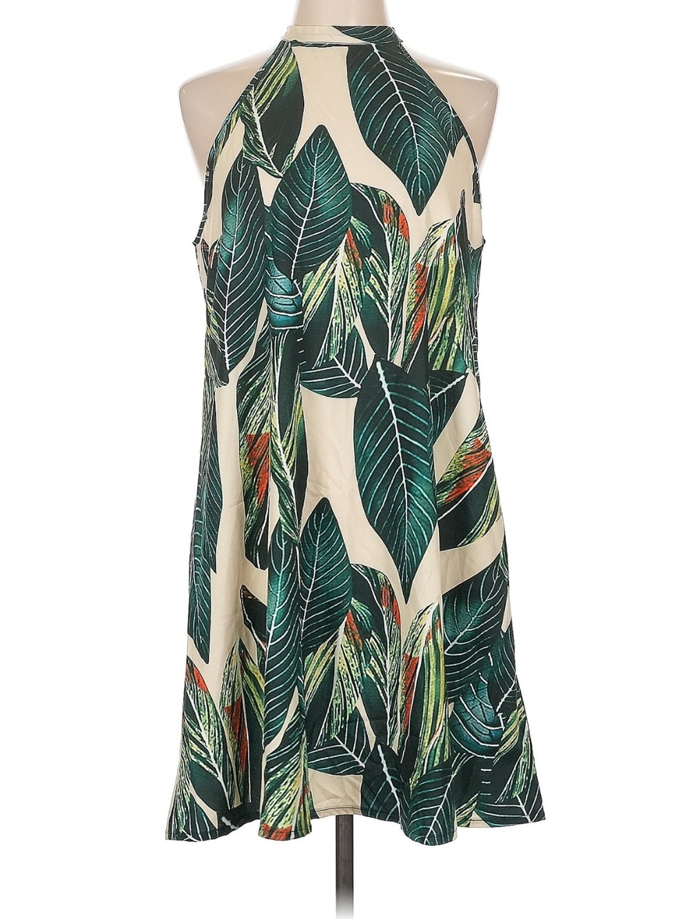 Tropical Pam Leaf A-line Swing Dress Tommy Bahama style